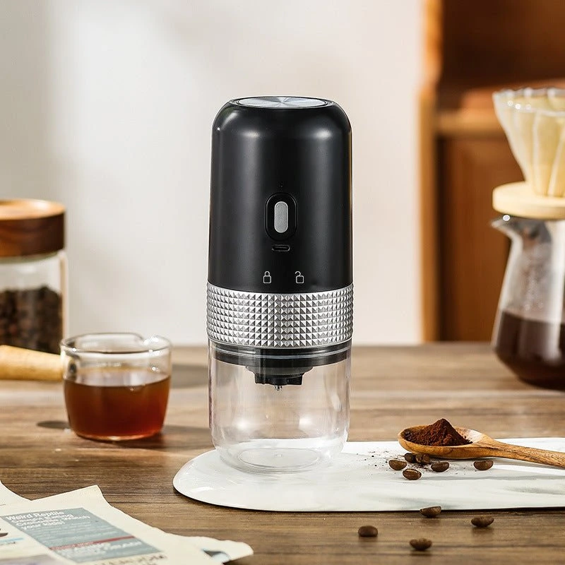portable electric ceramic coffee grinder with usb charging