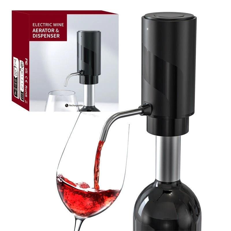 one touch electric wine aerator decanter pump dispenser