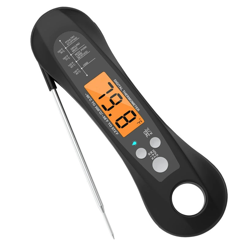 waterproof digital folding electronic food thermometer