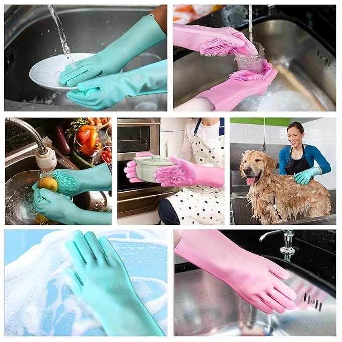 shop silicone dishwashing gloves fast delivery dubai